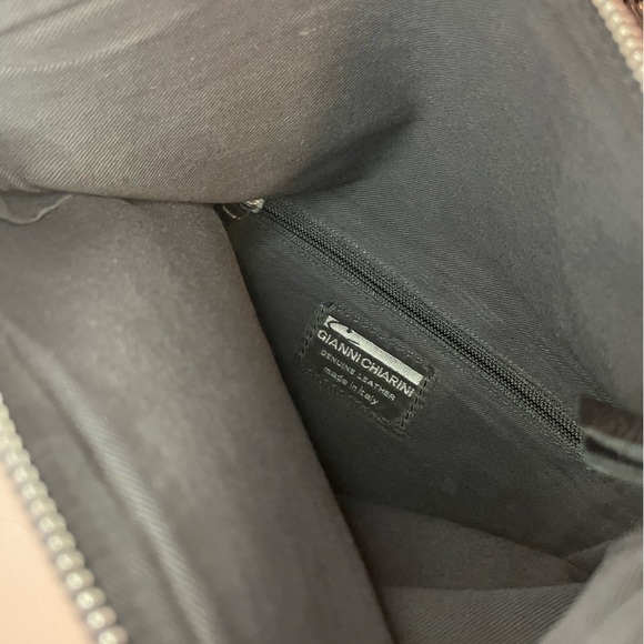 Gianni Chiarini Black Leather Crossbody Clutch Bag - Picture 7 of 7